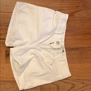 white old navy jean shorts
